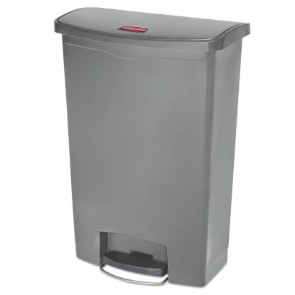 Slim Jim Resin Step-On Container, Front Step Style, 24 gal, Gray1