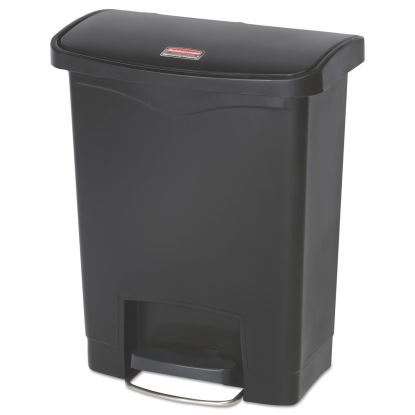 Slim Jim Resin Step-On Container, Front Step Style, 8 gal, Black1