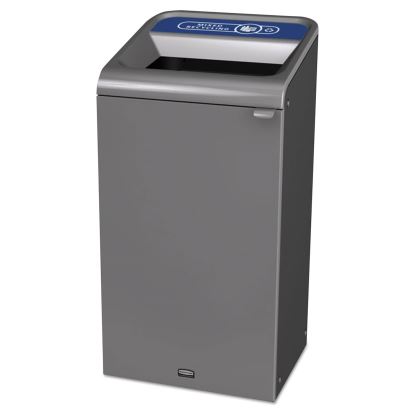 Configure Indoor Recycling Waste Receptacle, 23 gal, Gray, Mixed Recycling1