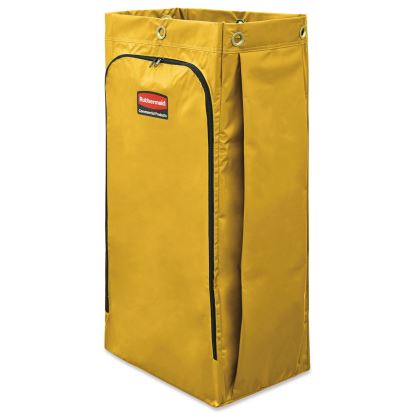 Vinyl Cleaning Cart Bag, 34 gal, 17.5" x 33", Yellow1