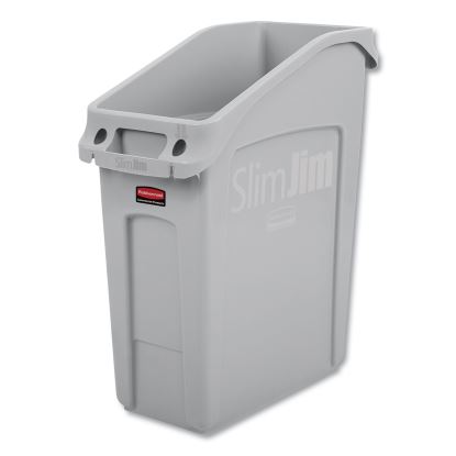 Slim Jim Under-Counter Container, 13 gal, Polyethylene, Gray1