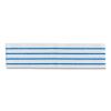 Disposable Microfiber Pad, 4.75 x 19, White/Blue Stripes, 50/Pack, 3 Packs/Carton1