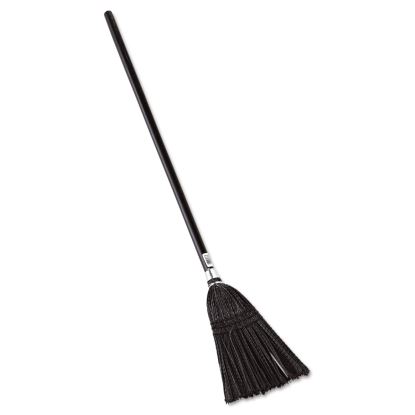 Lobby Pro Synthetic-Fill Broom, Synthetic Bristles, 37.5" Overall Length, Black1