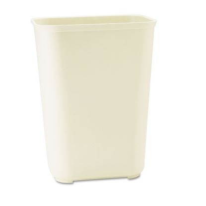 Fire-Resistant Wastebasket, Rectangular, Fiberglass, 10 gal, Beige1