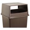 Glutton Receptacle, Hooded Top without Door, Rectangular, 23w x 26.63d x 13h, Brown2