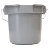 14 Quart Round Utility Bucket, 12" Diameter x 11 1/4"h, Gray Plastic2