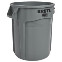 Round Brute Container, Plastic, 20 gal, Gray1
