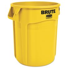 Round Brute Container, Plastic, 20 gal, Yellow1
