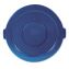 Round Flat Top Lid, for 32 gal Round BRUTE Containers, 22.25" diameter, Blue1