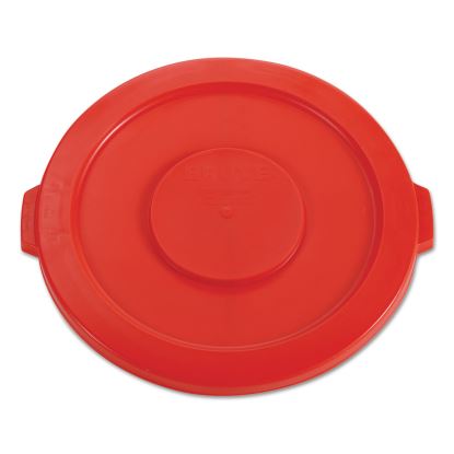 Round Flat Top Lid, for 32 gal Round BRUTE Containers, 22.25" diameter, Red1