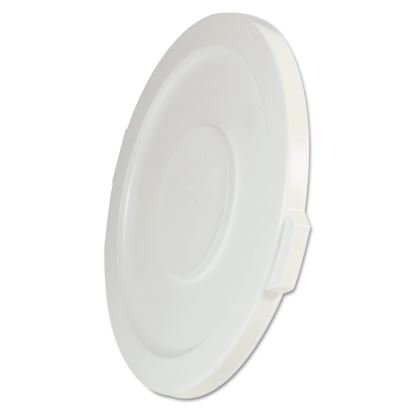 Round Flat Top Lid, for 32 gal Round BRUTE Containers, 22.25" diameter, White1