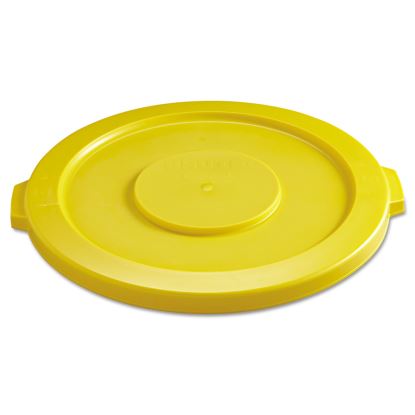 Round Flat Top Lid, for 32 gal Round BRUTE Containers, 22.25" diameter, Yellow1