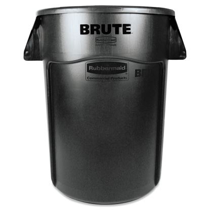 Brute Vented Trash Receptacle, Round, 44 gal, Black1