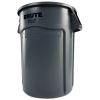 Brute Vented Trash Receptacle, Round, 44 gal, Gray2