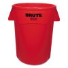 Brute Vented Trash Receptacle, Round, 44 gal, Red2