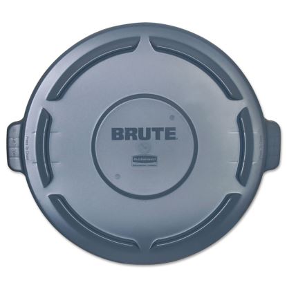 Vented Round BRUTE Lid, 24.5 dia x 1.5h, Gray1