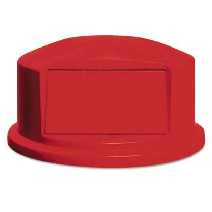 Round BRUTE Dome Top with Push Door, 24.81w x 12.63h, Red1