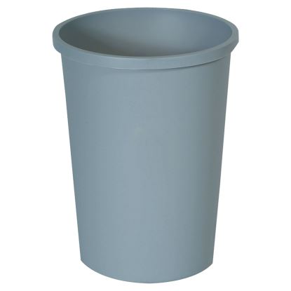 Untouchable Waste Container, Round, Plastic, 11 gal, Gray1