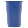 Small Deskside Recycling Container, Rectangular, Plastic, 13.63 qt, Blue2