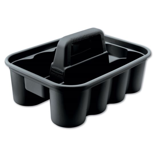 Commercial Deluxe Carry Caddy, Eight Compartments, 15 x 7.4, Black1