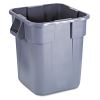 Brute Container, Square, Polyethylene, 28 gal, Gray2