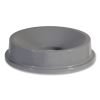 Round BRUTE Funnel Top Receptacle, 22.38w x 5h, Gray2