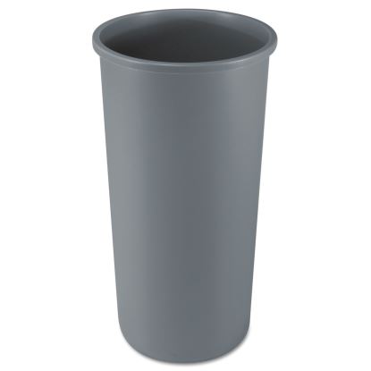 Untouchable Waste Container, Round, Plastic, 22 gal, Gray1