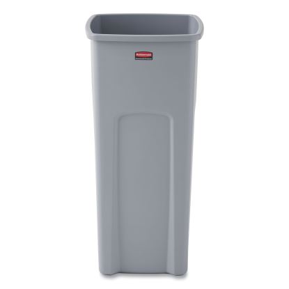Untouchable Square Waste Receptacle, Plastic, 23 gal, Gray1