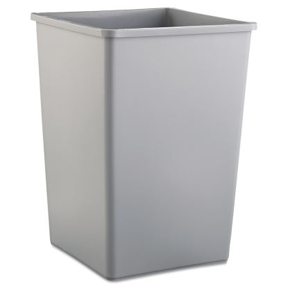 Untouchable Square Waste Receptacle, Plastic, 35 gal, Gray1