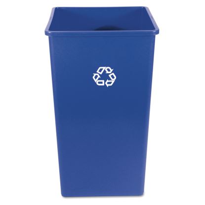 Recycling Container, Square, Plastic, 50 gal, Blue1