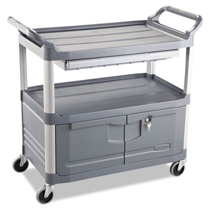 Xtra Instrument Cart, 300-lb Capacity, Three-Shelf, 20w x 40.63d x 37.8h, Gray1