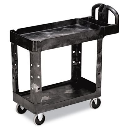 Heavy-Duty Utility Cart, Two-Shelf, 17.13w x 38.5d x 38.88h, Black1