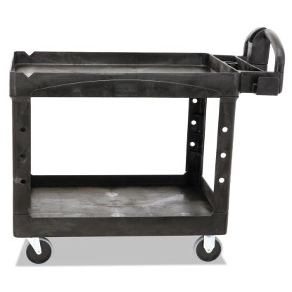 Heavy-Duty Utility Cart, Two-Shelf, 25.9w x 45.2d x 32.2h, Black1