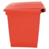 Indoor Utility Step-On Waste Container, Square, Plastic, 8 gal, Red2