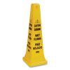 Multilingual Wet Floor Safety Cone, 12.25 x 12.25 x 362