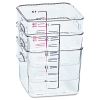 SpaceSaver Square Containers, 2 qt, 8.8 x 8.75 x 2.7, Clear2