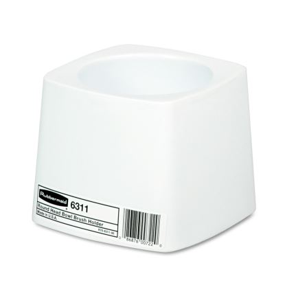 Commercial-Grade Toilet Bowl Brush Holder, White1