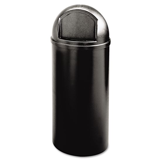 Marshal Classic Container, Round, Polyethylene, 15 gal, Black1