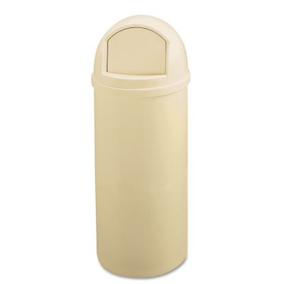Marshal Classic Container, Round, Polyethylene, 25 gal, Beige1