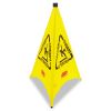 Multilingual Pop-Up Wet Floor Safety Cone, 21 x 21 x 30, Yellow1