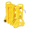 Portable Mobile Safety Barrier, Plastic, 13ft x 40", Yellow1