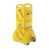 Portable Mobile Safety Barrier, Plastic, 13ft x 40", Yellow2