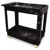 Service/Utility Cart, Two-Shelf, 34.13w x 17.38d x 32.38h, Black2