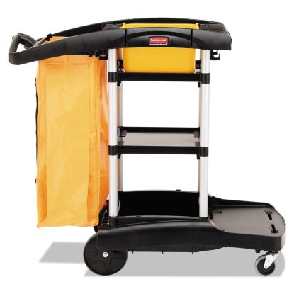 High Capacity Cleaning Cart, 21.75w x 49.75d x 38.38h, Black1
