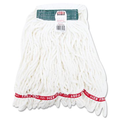 Web Foot Shrinkless Looped-End Wet Mop Head, Cotton/Synthetic, Medium, White1