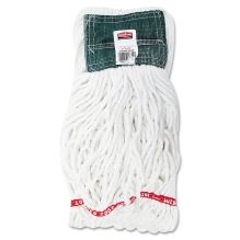 Web Foot Shrinkless Looped-End Wet Mop Head, Cotton/Synthetic, Medium, White, 6/Carton1