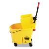 WaveBrake 2.0 Bucket/Wringer Combos, Side-Press, 35 qt, Plastic, Yellow2