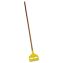 Invader Wood Side-Gate Wet-Mop Handle, 54", Natural/Yellow1