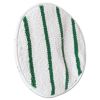 Low Profile Scrub-Strip Carpet Bonnet, 17" Diameter, White/Green2