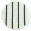 Low Profile Scrub-Strip Carpet Bonnet, 19" Diameter, White/Green1